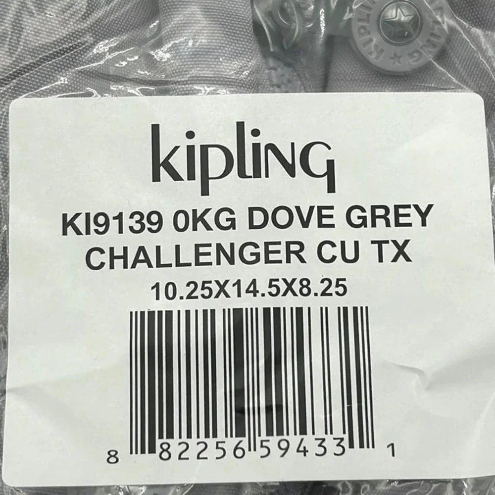 KIPLING Women's Challenger School Backpack Dove Grey‎ Size 14x10x5